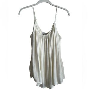 Evereve Elle Scoop Neck Cami Ivory Size Small NWT